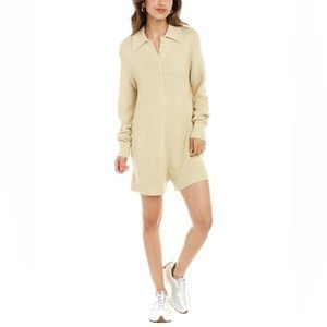 WeWoreWhat Half Button Boxy Romper